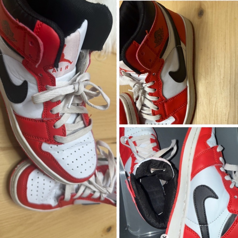 Nike Kids Red and White Sneakers